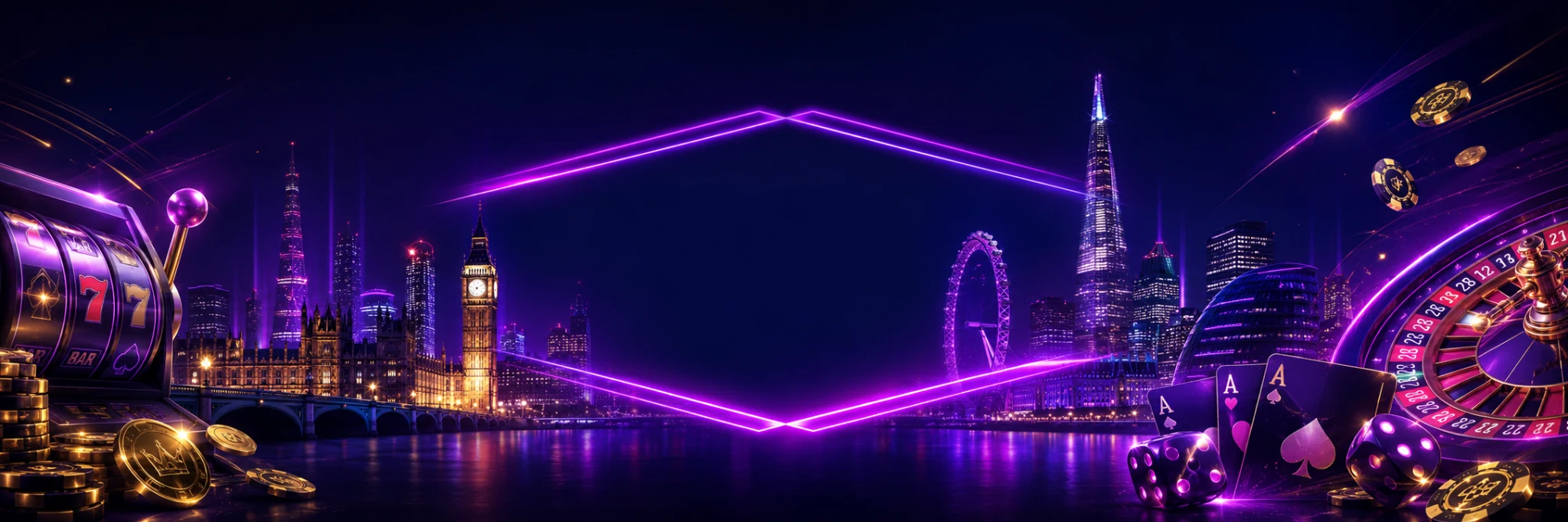 Jackpot City casino themed London banner